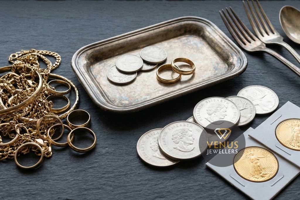 Buying Gold & Silver Jewelry, Coinage, Flatware | Venus Jewellers