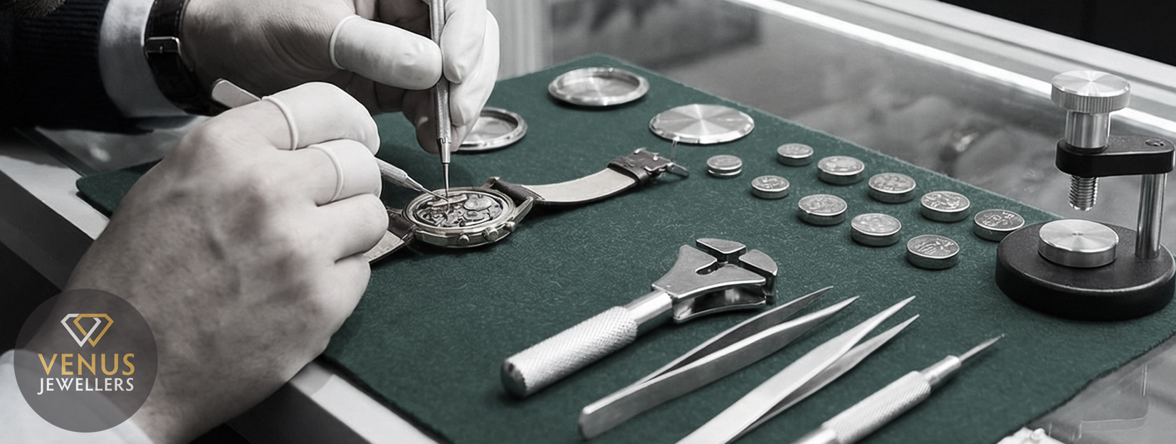 Watch repair services — battery replacement, crystal and strap service | Venus Jewellers Fort Erie
