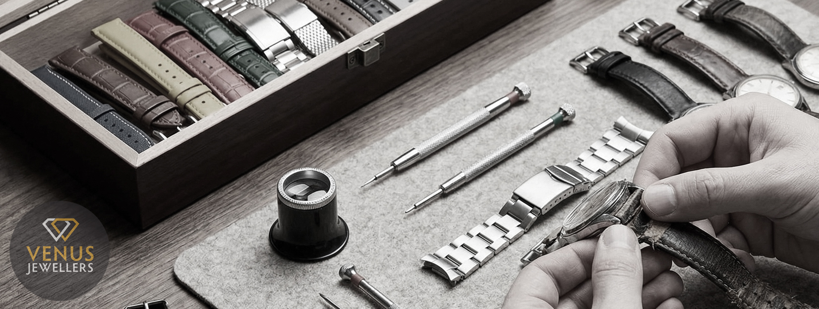 Watch wristbands, straps replacement services | Venus Jewellers
